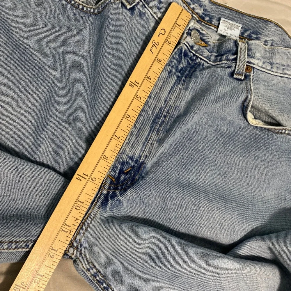 Levis 550 Relaxed Fit Jeans Mens 38x34 Light Wash Denim Blue 00550-4891 Vintage